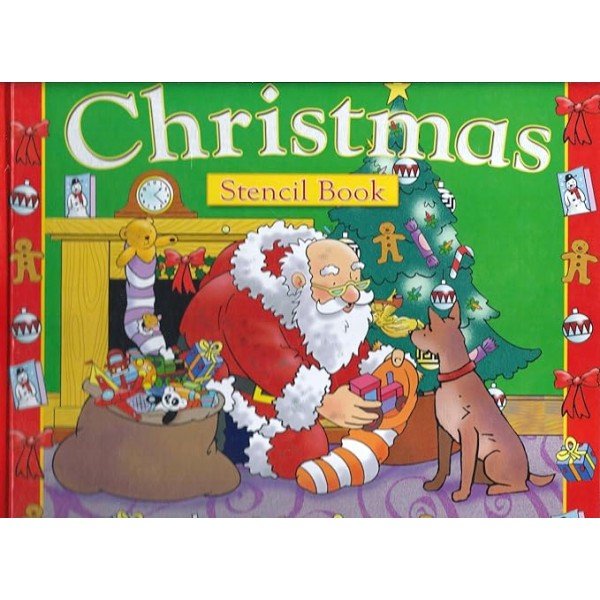 Christmas Stencil Book Hardcover by Gail Penston (Author)